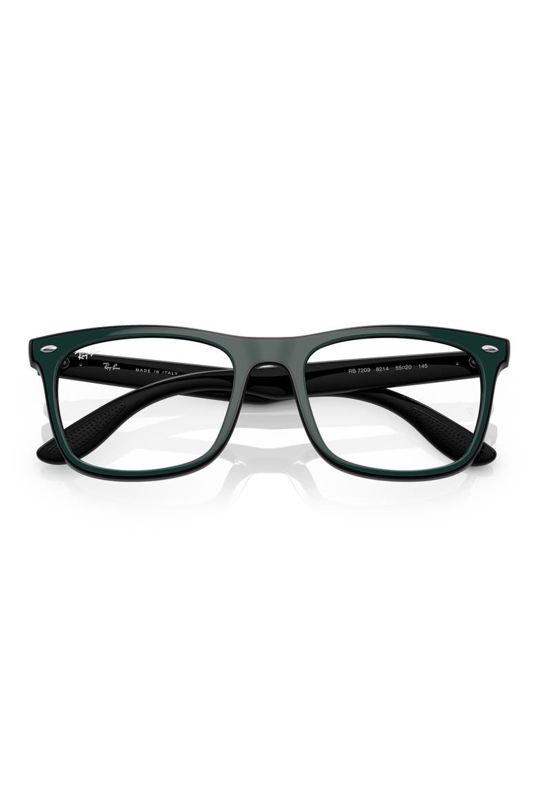55mm Square Optical Frames, Alternate, color, GREEN