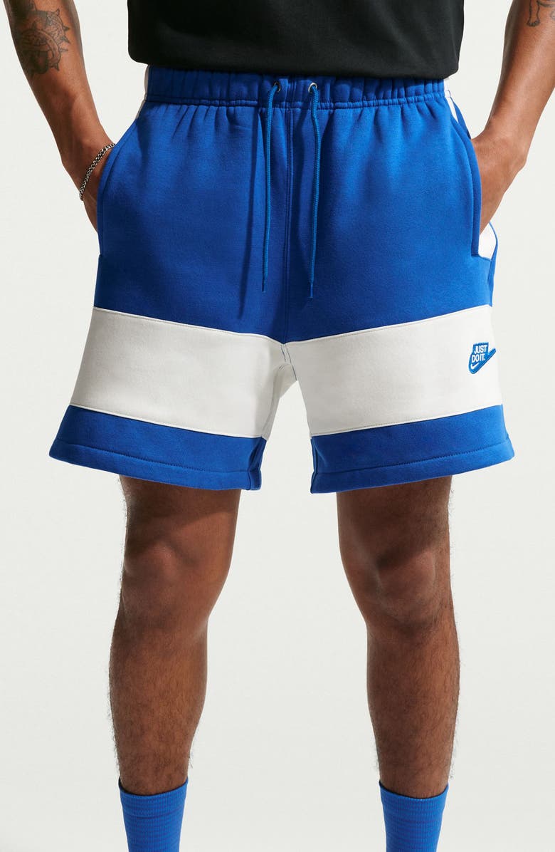 Nike Sportswear Club Fleece Shorts, Alternate, color, Game Royal/ Sail