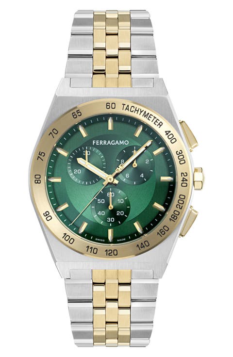Vega Chronograph Bracelet Watch, 42mm