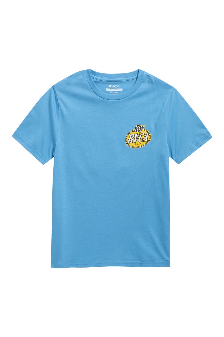 Kids' Speed Check Logo Graphic T-Shirt, Main, color, PACIFIC BLUE