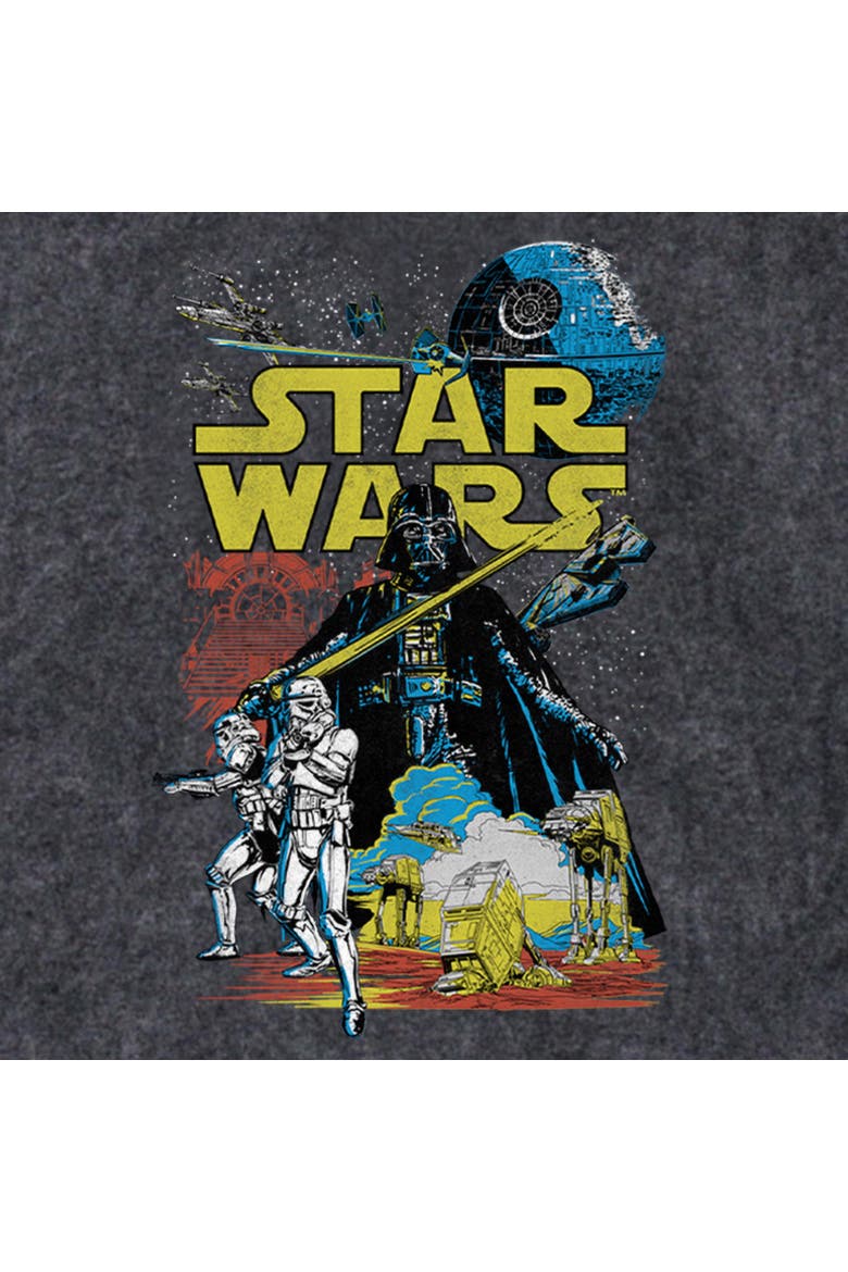 Men's Star Wars Galactic Battle  Pull Over Hoodie, Alternate, color, Black