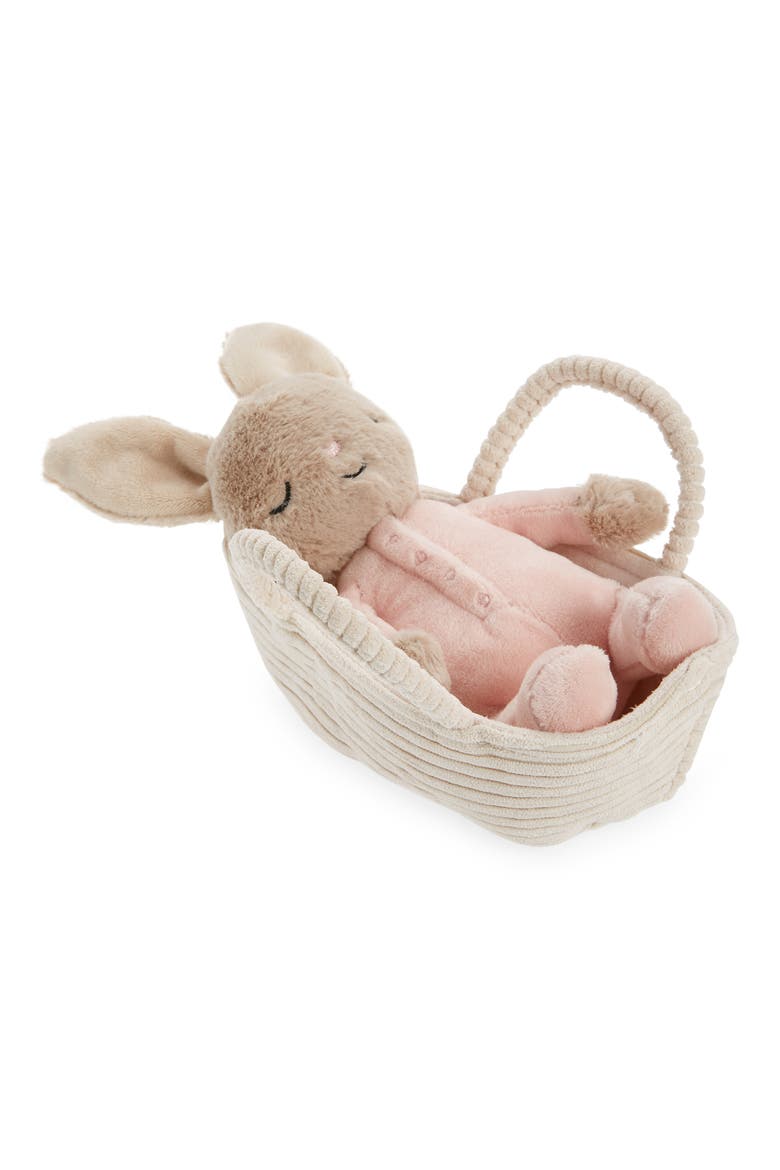 Rock-A-Bye Bunny Stuffed Animal & Basket Set, Main, color, MULTI