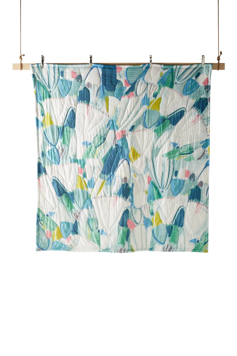 Anthropologie Laci Fowler Quilt, Alternate, color, BLUE