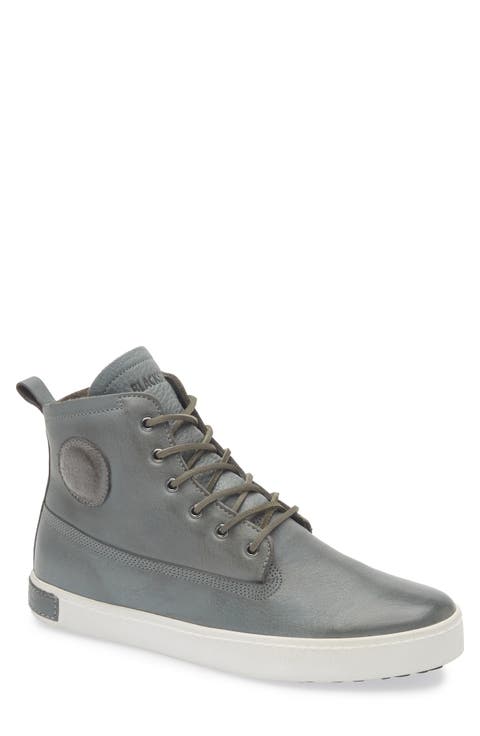Padded Genuine Shearling Lined High Top Sneaker (Men)