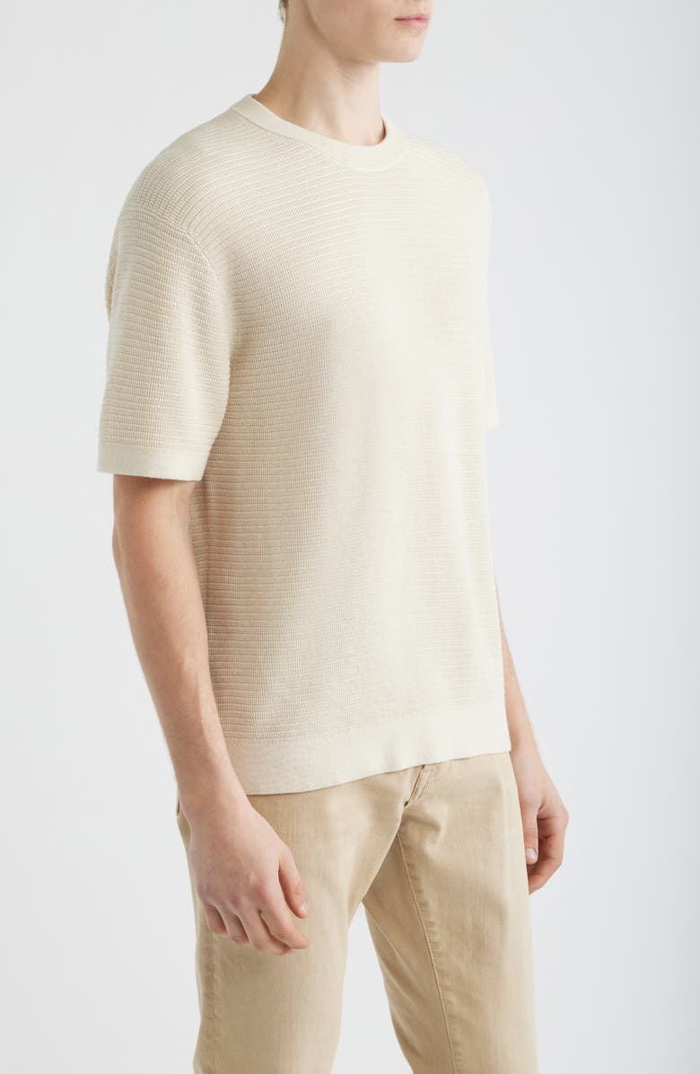 Madewell Textured Cotton T-Shirt, Alternate, color, Dusty Pearl