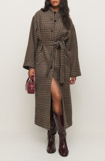 Reformation コッツウォルズコート Reformation x Kacey Musgraves Cotswolds Plaid Wool Blend