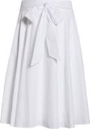 Tahari ASL Tie Waist Midi Skirt