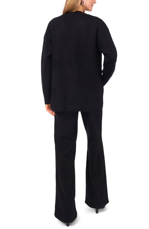 Vince Camuto Open Front Cardigan In Black