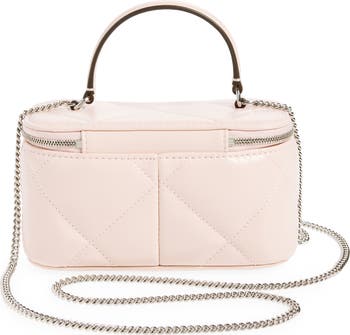 Kira Quilted Leather Vanity Case