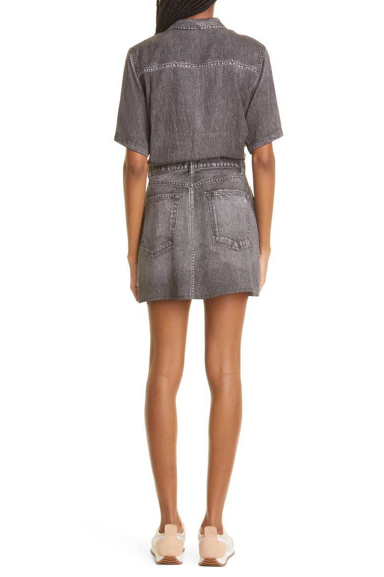 rb Miramar Denim Dress, Alternate, color, BLACK MAGIC