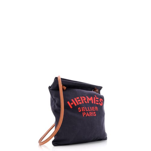 Pre-owned Hermes Hermes Aline Bag Toile Mm In Blue