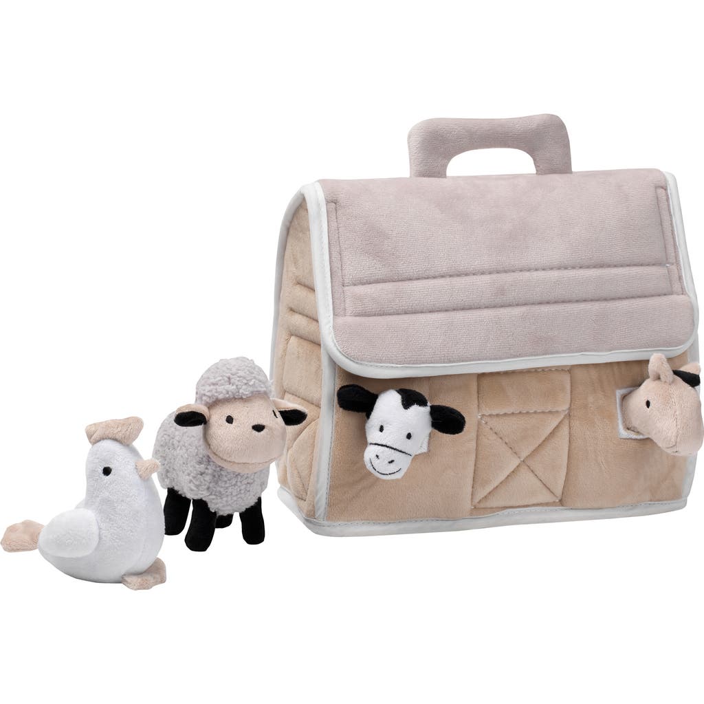 Lambs & Ivy Baby Farm Plush Barn With 4 Stuffed Animals Toy In Multi