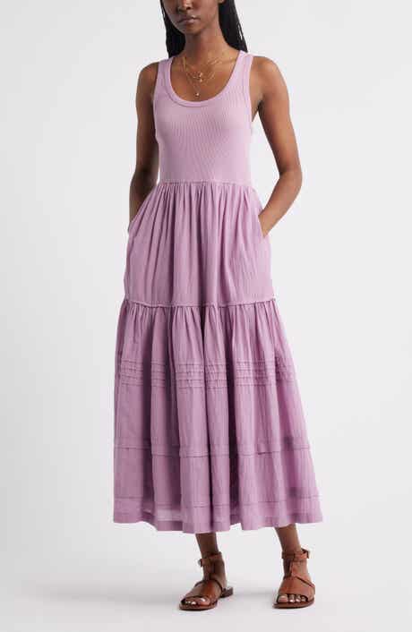 Scoop Neck Midi Dress