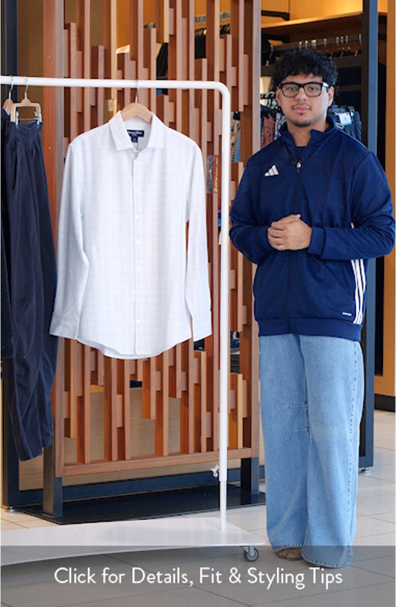 Leeward Trim Fit Plaid Performance Button-Up Shirt, sales video thumbnail