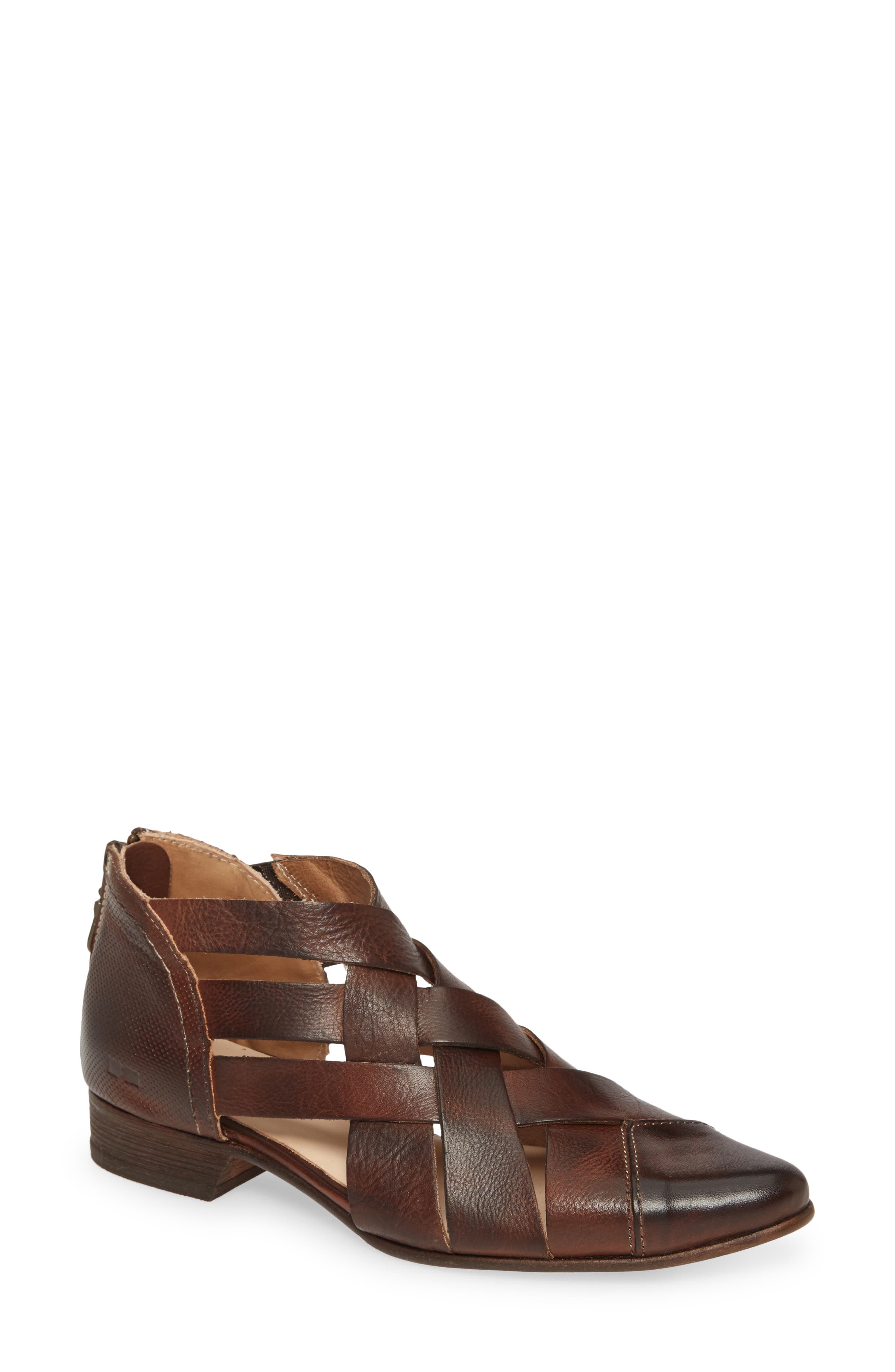 Brittany Woven Bootie, Main, color, TEAK RUSTIC