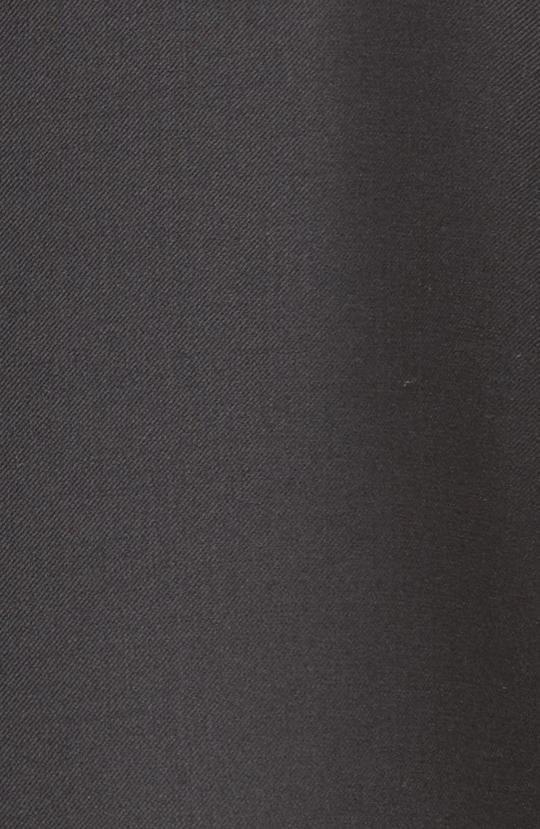 ZEGNA Trofeo Solid Black Wool Suit, Alternate, color, Black