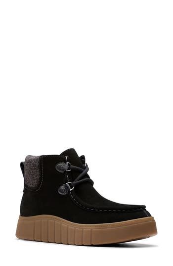 Clarks Women's Mykah Izzy Cozy Lace-up Booties In Black