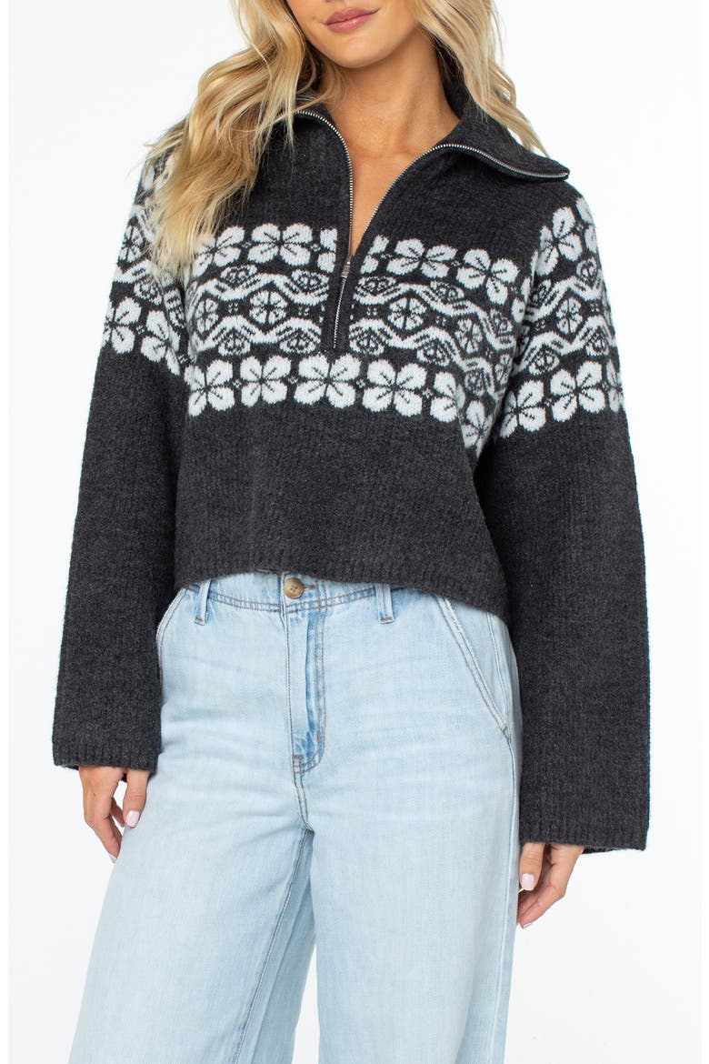 Cedar Grove Quarter Zip Sweater, Main, color, PHANTOM