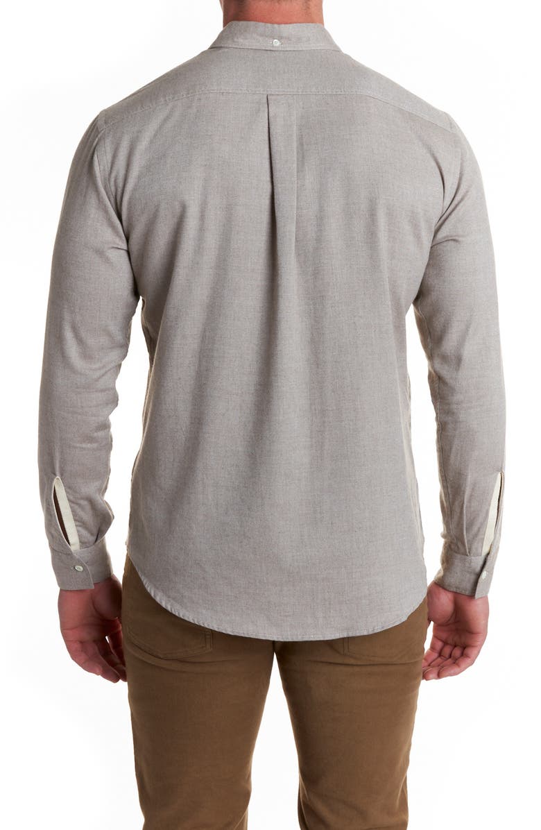 Billy Reid Tuscumbia Standard Fit Flannel Button-Down Shirt, Alternate, color, Tan