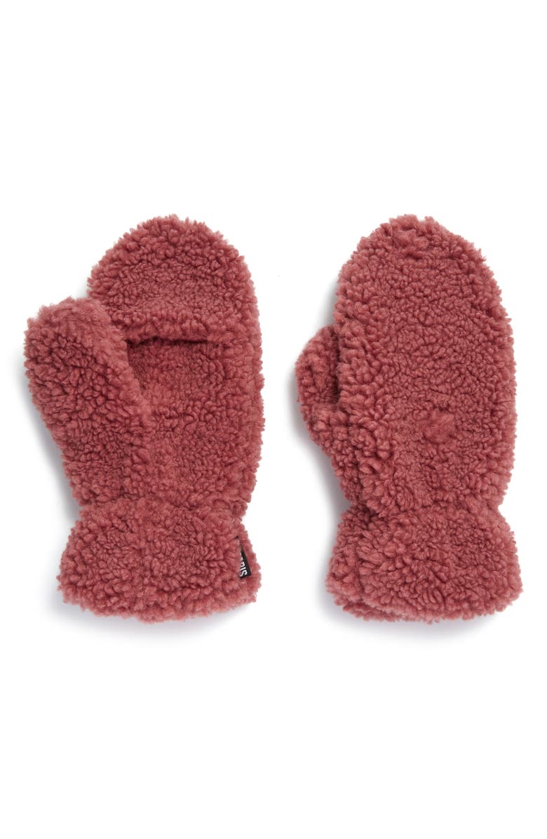 Apparis Coco Luxe Teddie Faux Shearling Mittens, Main, color, 