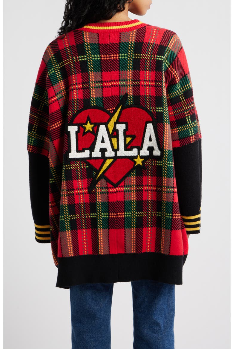 Do It Madly Plaid Cardigan, Alternate, color, RED PLAID