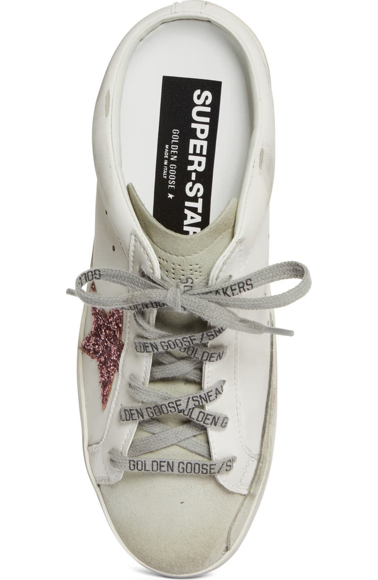 Golden Goose Super-Star Sabot Mule Sneaker, Alternate, color, White/ Pink