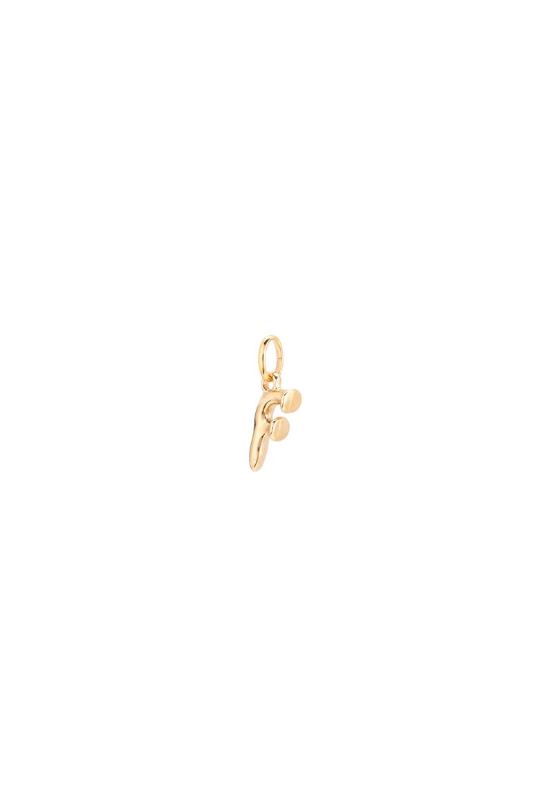 18K Gold-Plated Letter F Charm, Alternate, color, Gold