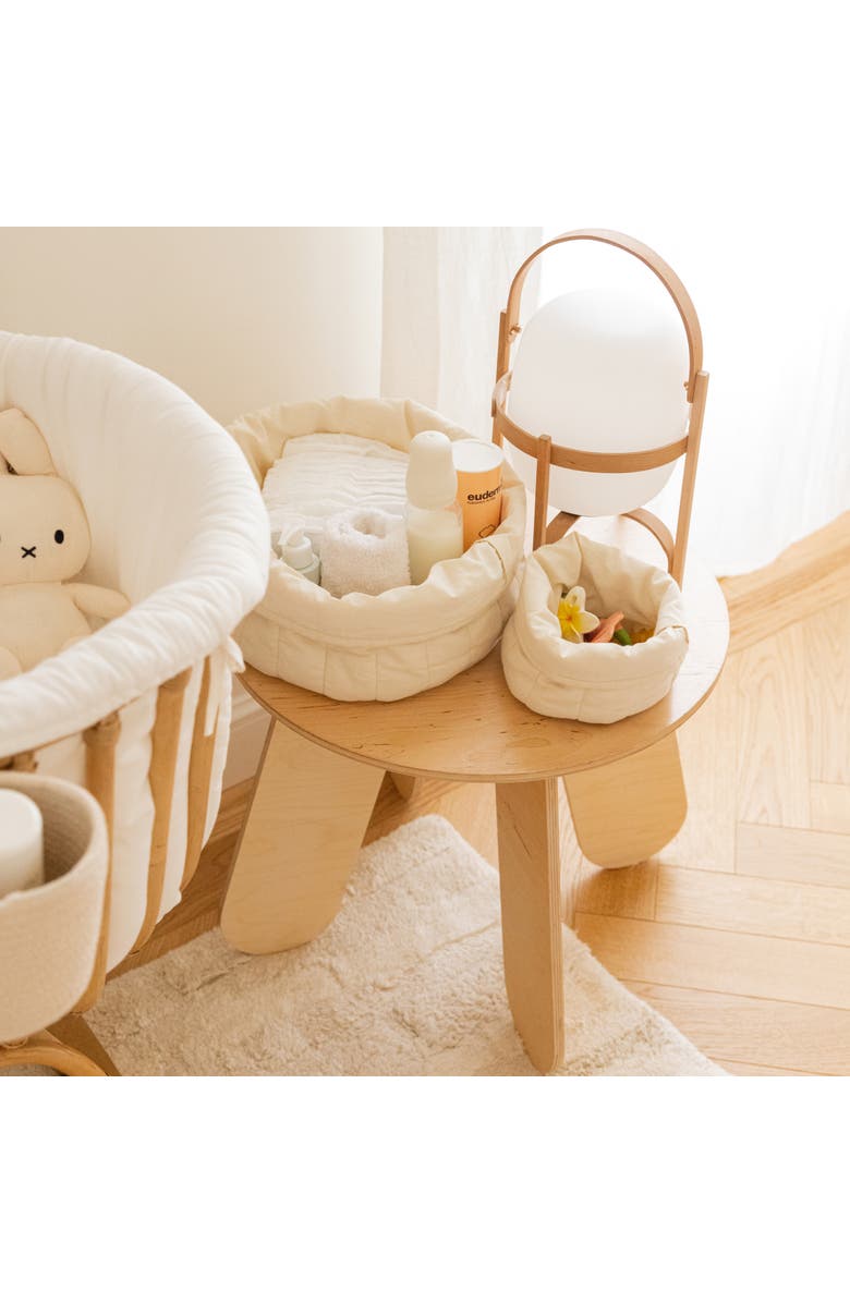 Lorena Canals Set of two quilted baskets, Alternate, color, Natural