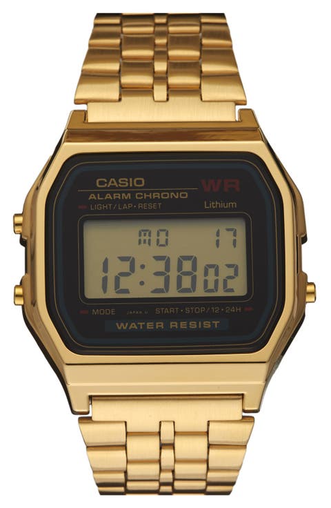 'Vintage' Digital Chronograph Bracelet Watch, 33mm x 37mm