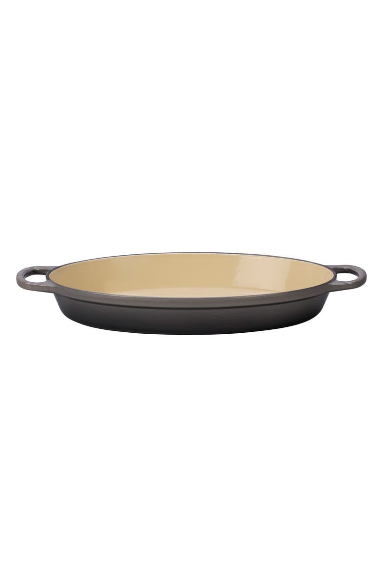 Le Creuset 3-Quart Enamel Cast Iron Oval Baker, Main, color, Oyster