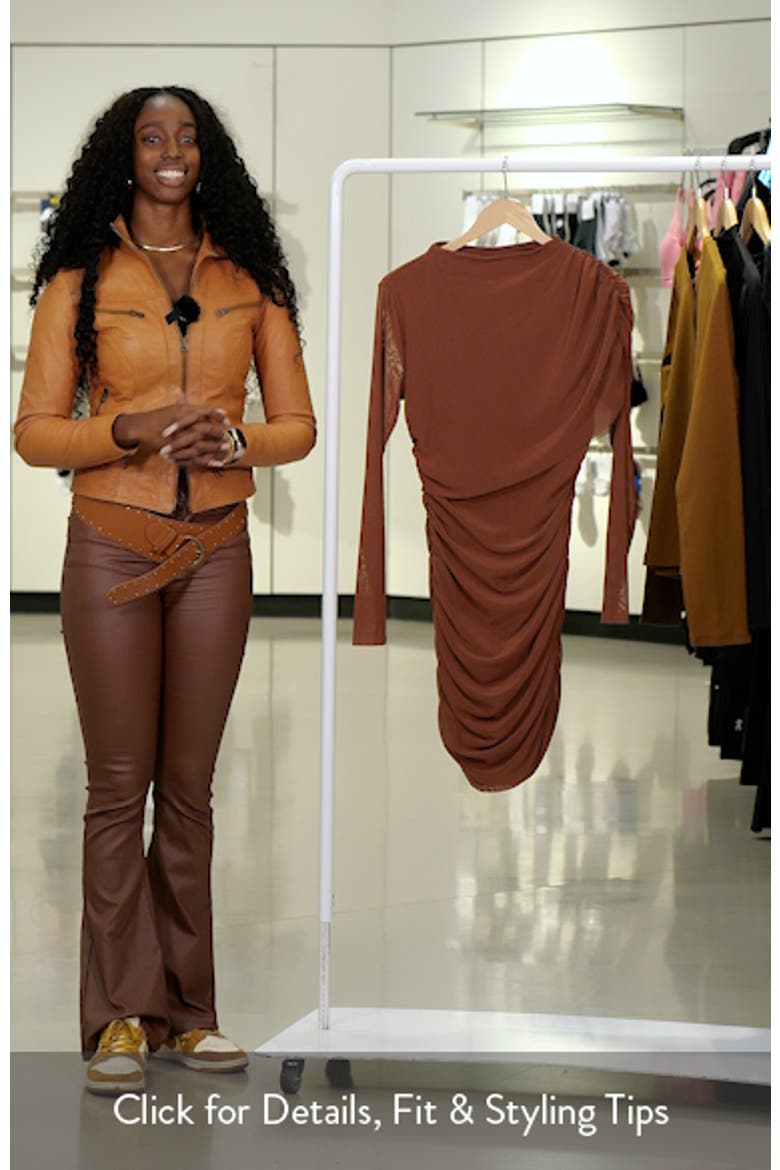 Catrina Ruched Mockneck Minidress video