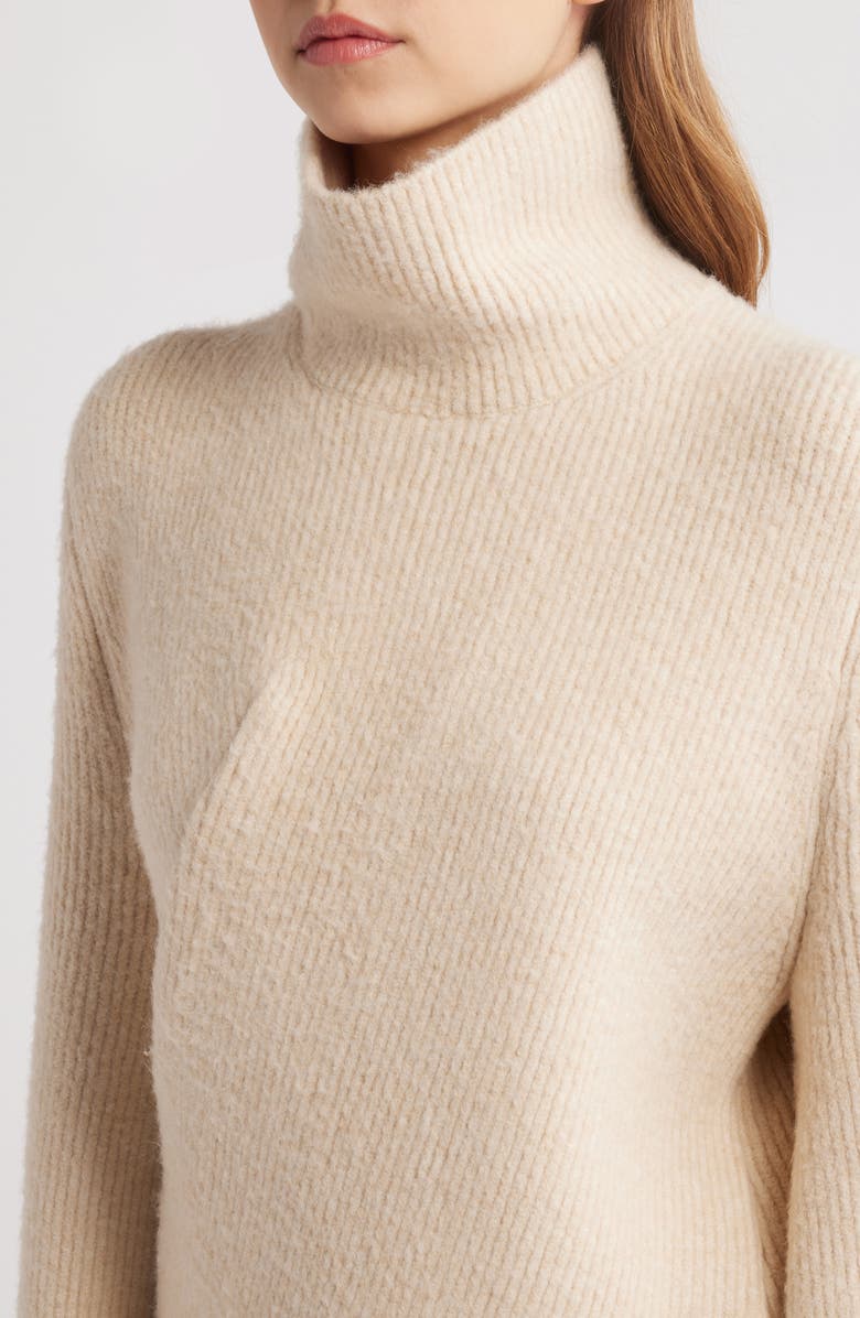 Cult Gaia Cooke Asymmetric Long Sleeve Sweater Dress, Alternate, color, 