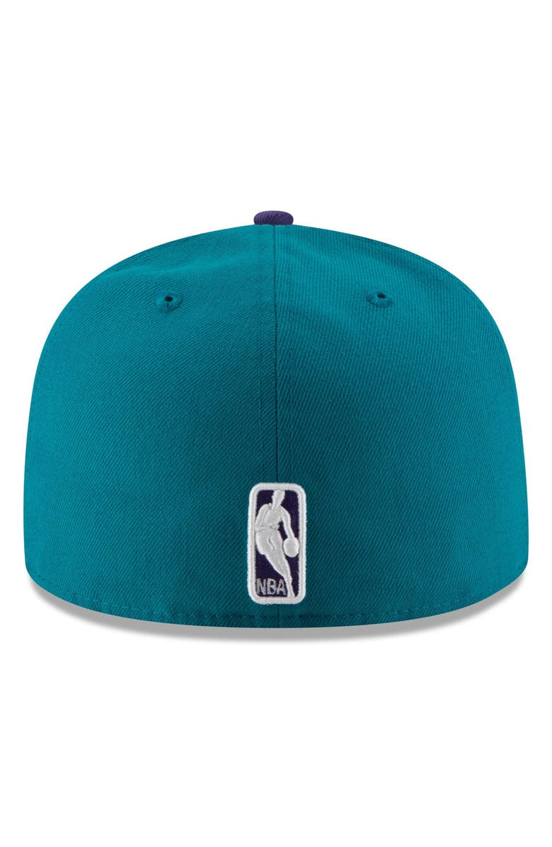 New Era Men's New Era Teal/Purple Charlotte Hornets Official Team Color 2Tone 59FIFTY Fitted Hat, Alternate, color, Teal