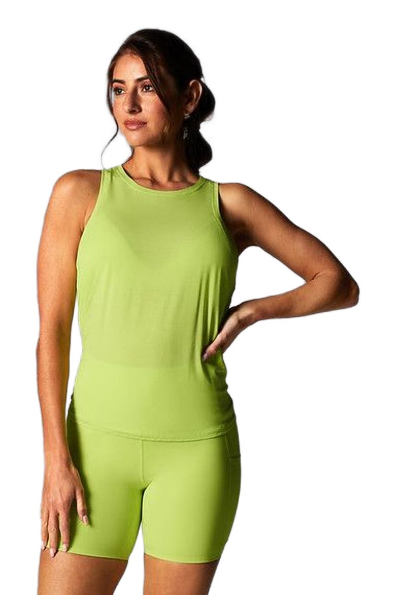 Tie Back Tank, Alternate, color, LIME