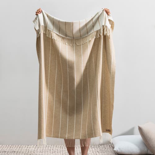 Lands Downunder Fiji Stripe Throw In Neutral