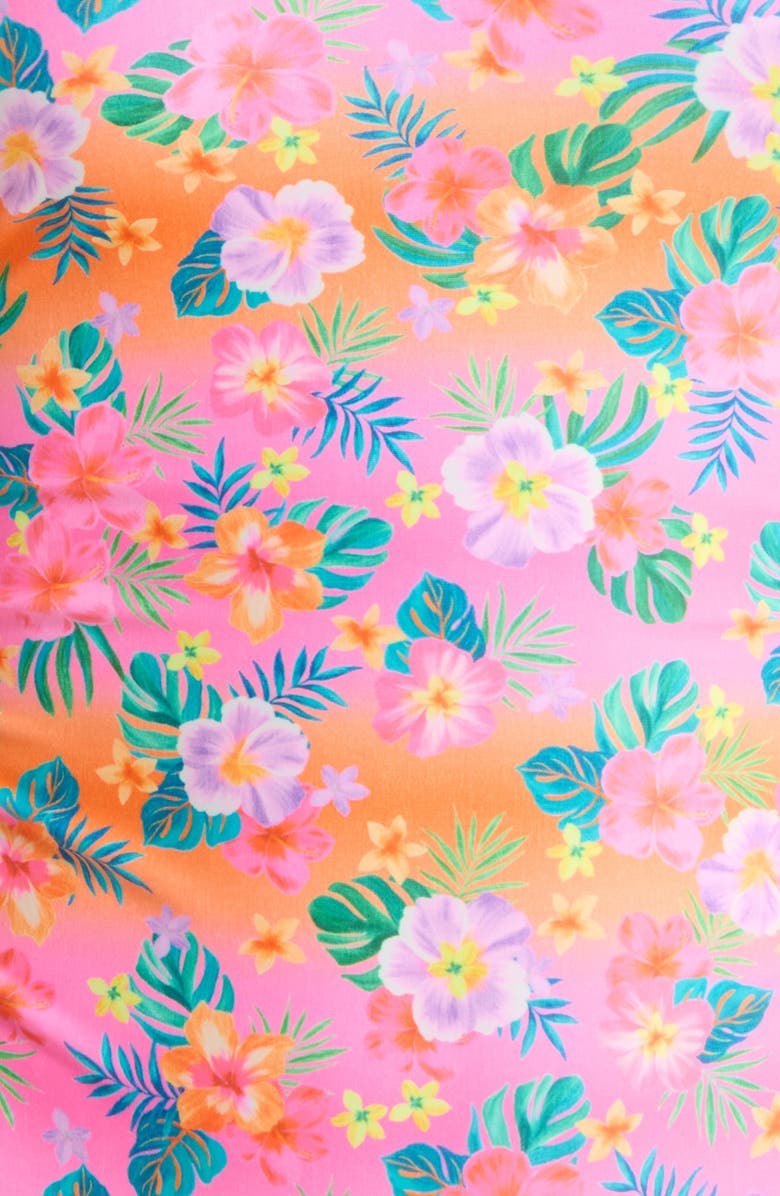 Kulani Kinis Strapless Cinched Tie One-Piece Swimsuit, Alternate, color, Summer Glow