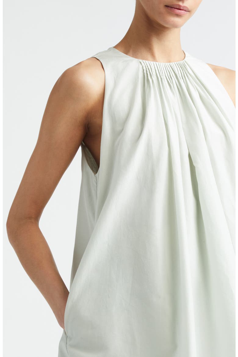 Liao Pleated Neck Sleeveless Cotton & Silk Voile Top, Alternate, color, MIST