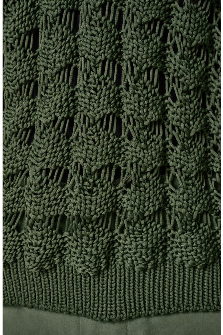 Relaxed Fit V-Neck Sweater, Alternate, color, VERDE
