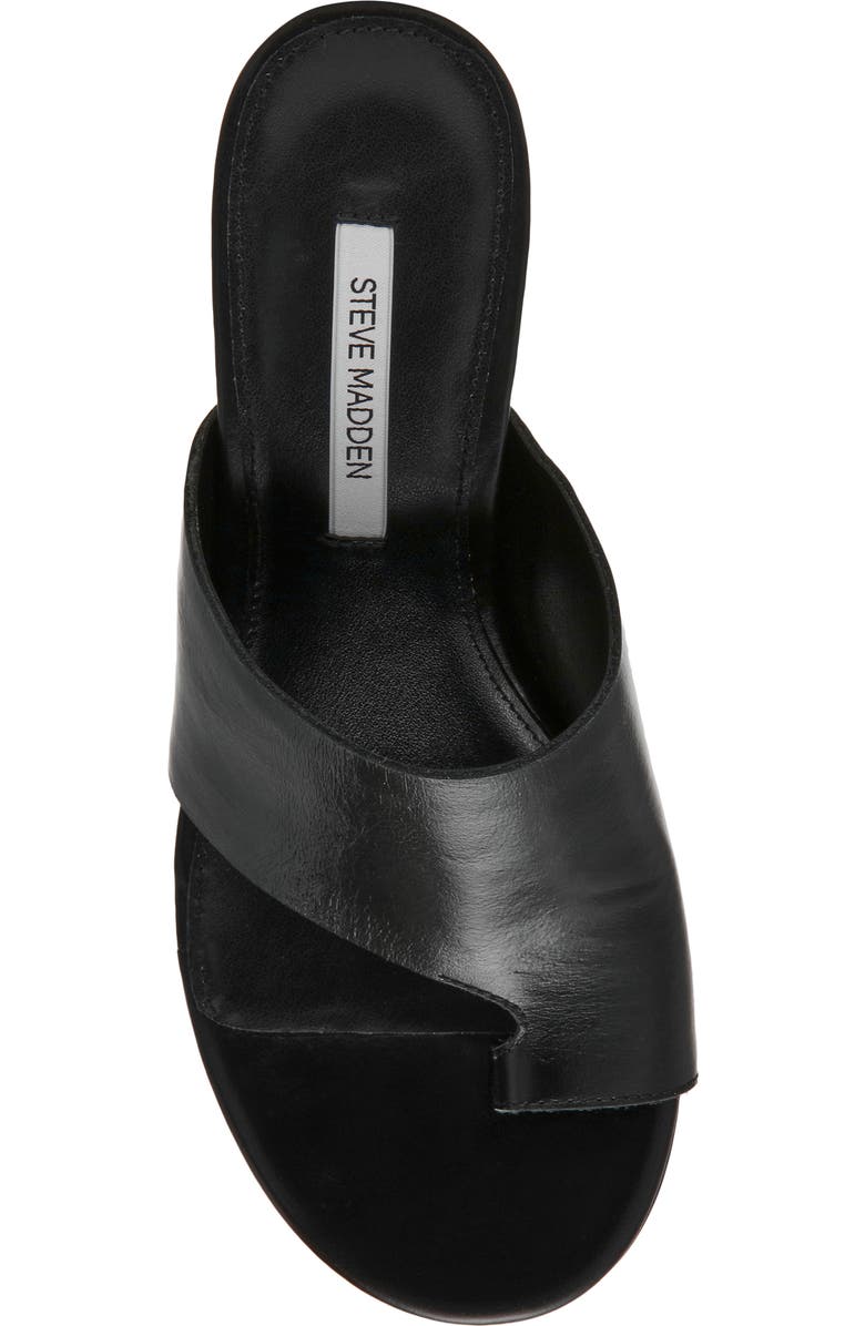Steve Madden Valentin Slide Sandal, Alternate, color, Black Leather