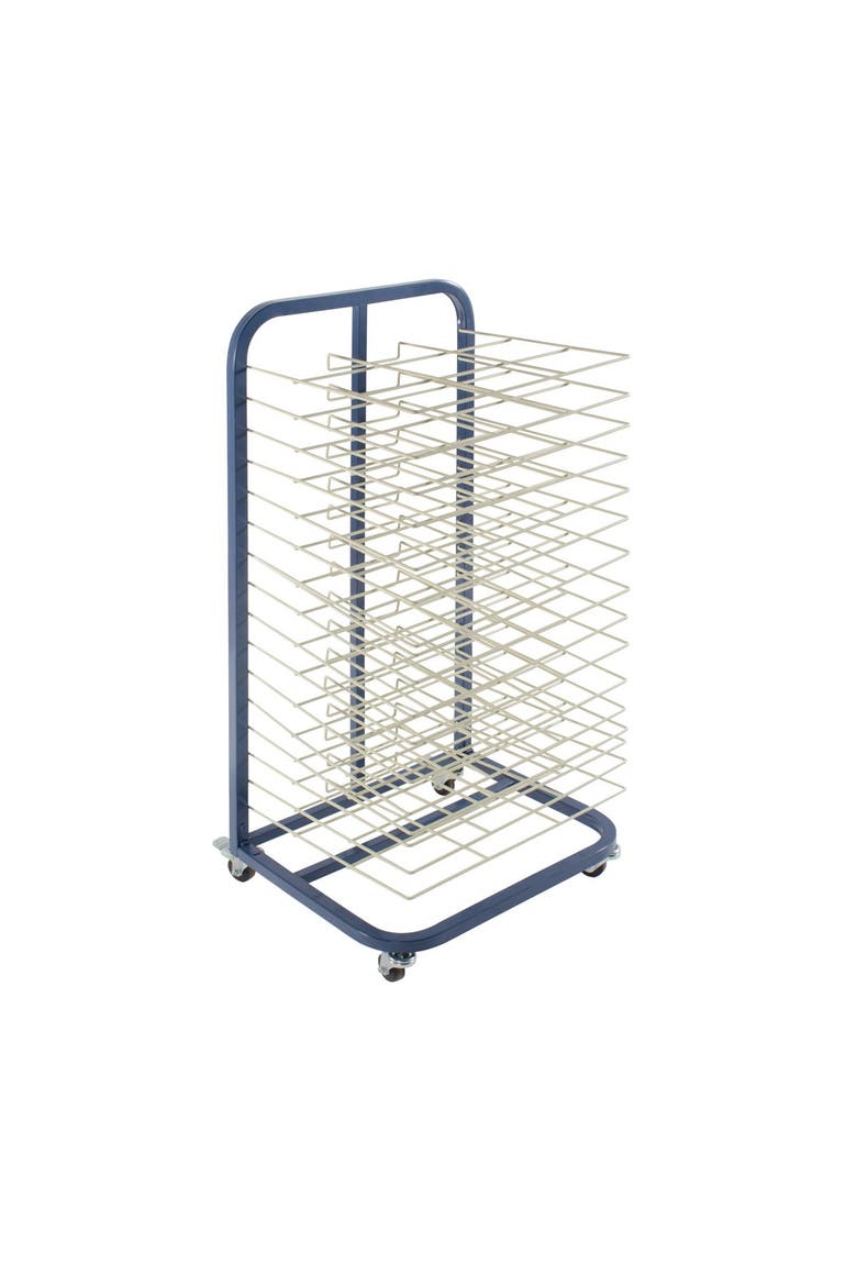 Mobile Floor Drying Rack, Main, color, Blue