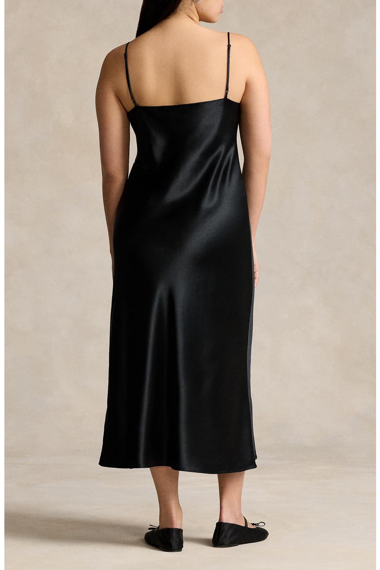 Silk Charmeuse Slipdress, Alternate, color, POLO BLACK