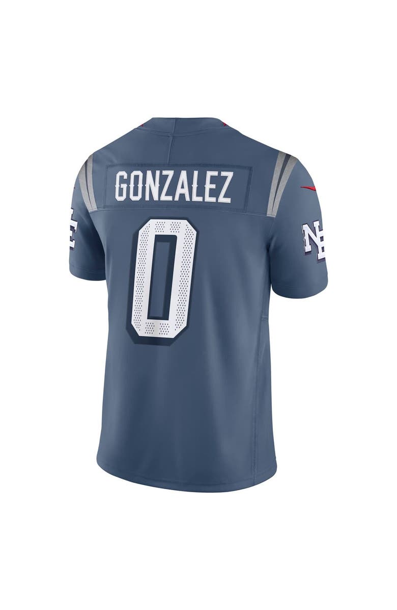 Nike Men's Nike Christian Gonzalez Storm Blue New England Patriots 2025 Rivalries Collection Limited Jersey, Alternate, color, Blue