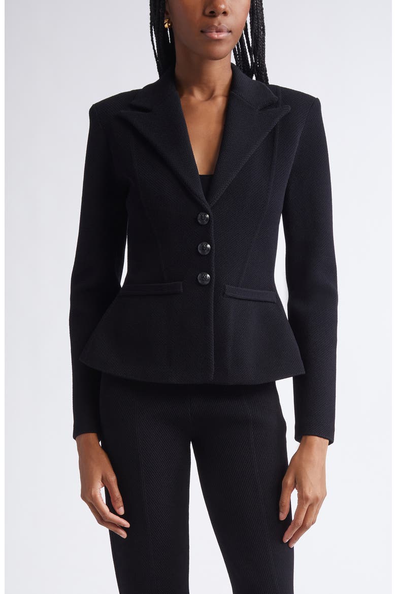 Venezia Knit Jacket, Main, color, BLACK