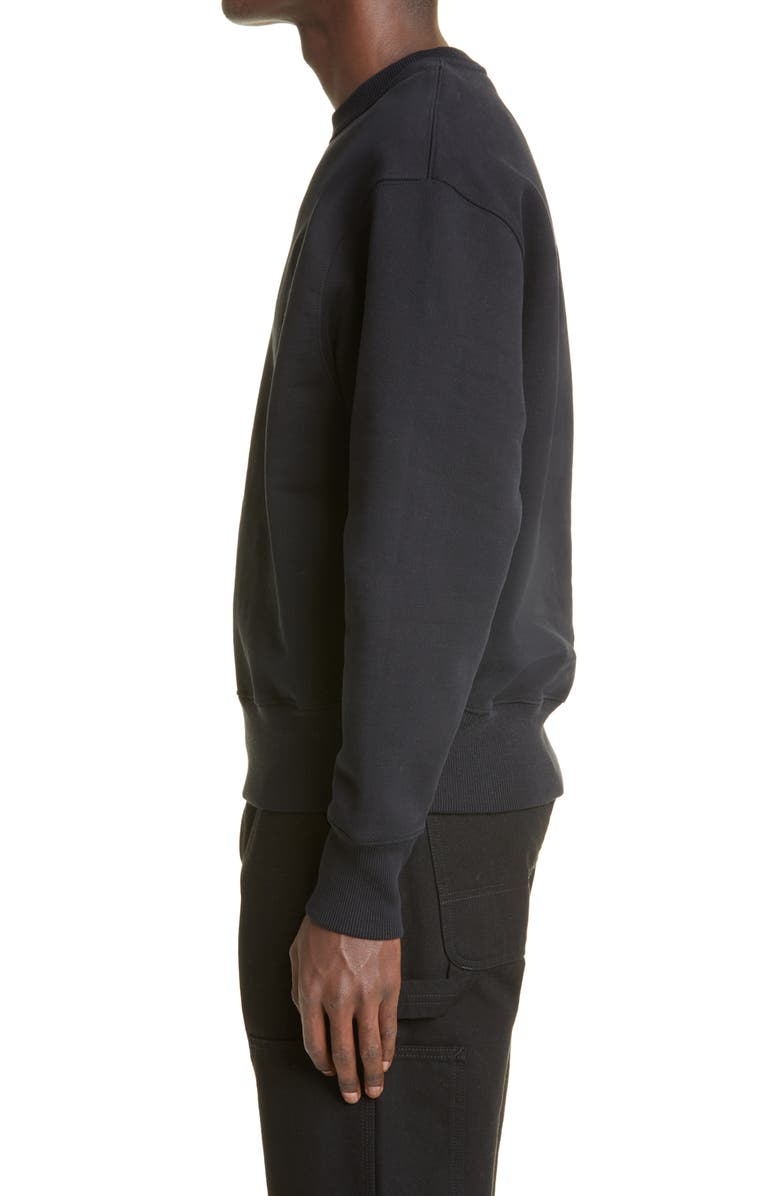 AMI PARIS AMI Alexandre Mattiussi Ami de Coeur Embroidered Organic Cotton Sweatshirt, Alternate, color, 