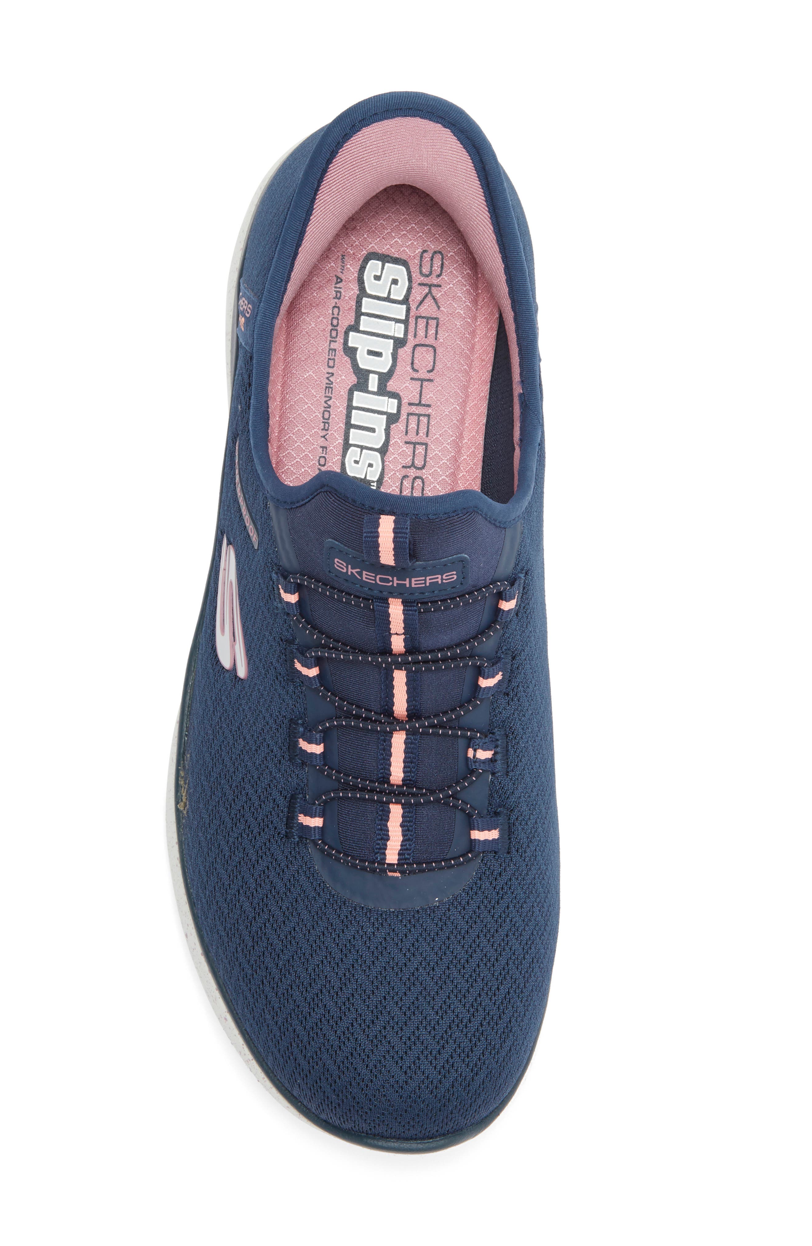 SKECHERS Waterproof Slip-On Sneaker, Alternate, color, Navy