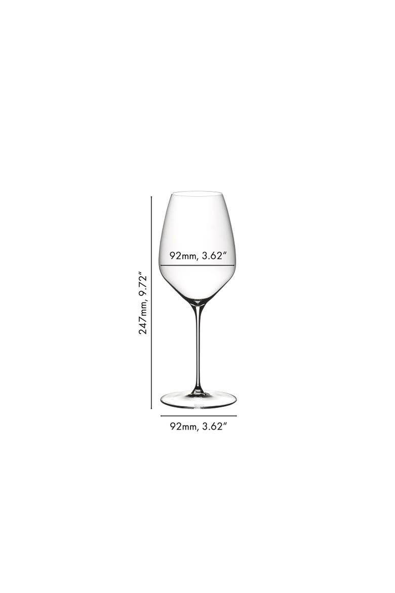 Veloce Riesling Wine Glass, Set of 4, Alternate, color, Clear