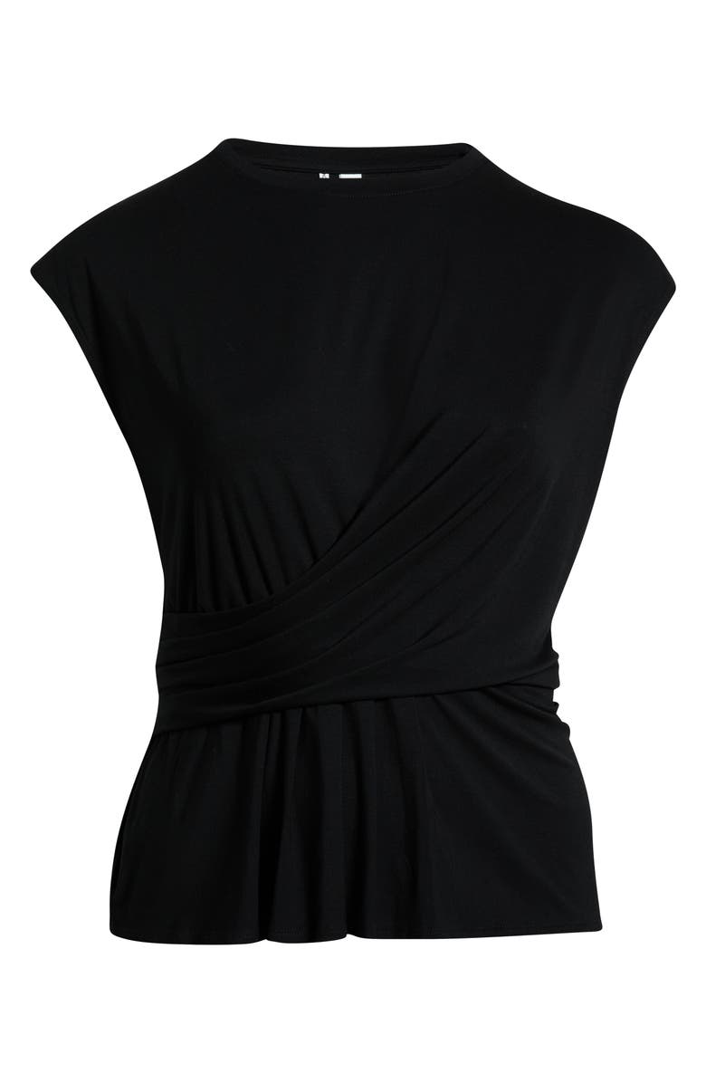 Nordstrom Cap Sleeve Drape Front Top, Alternate, color,