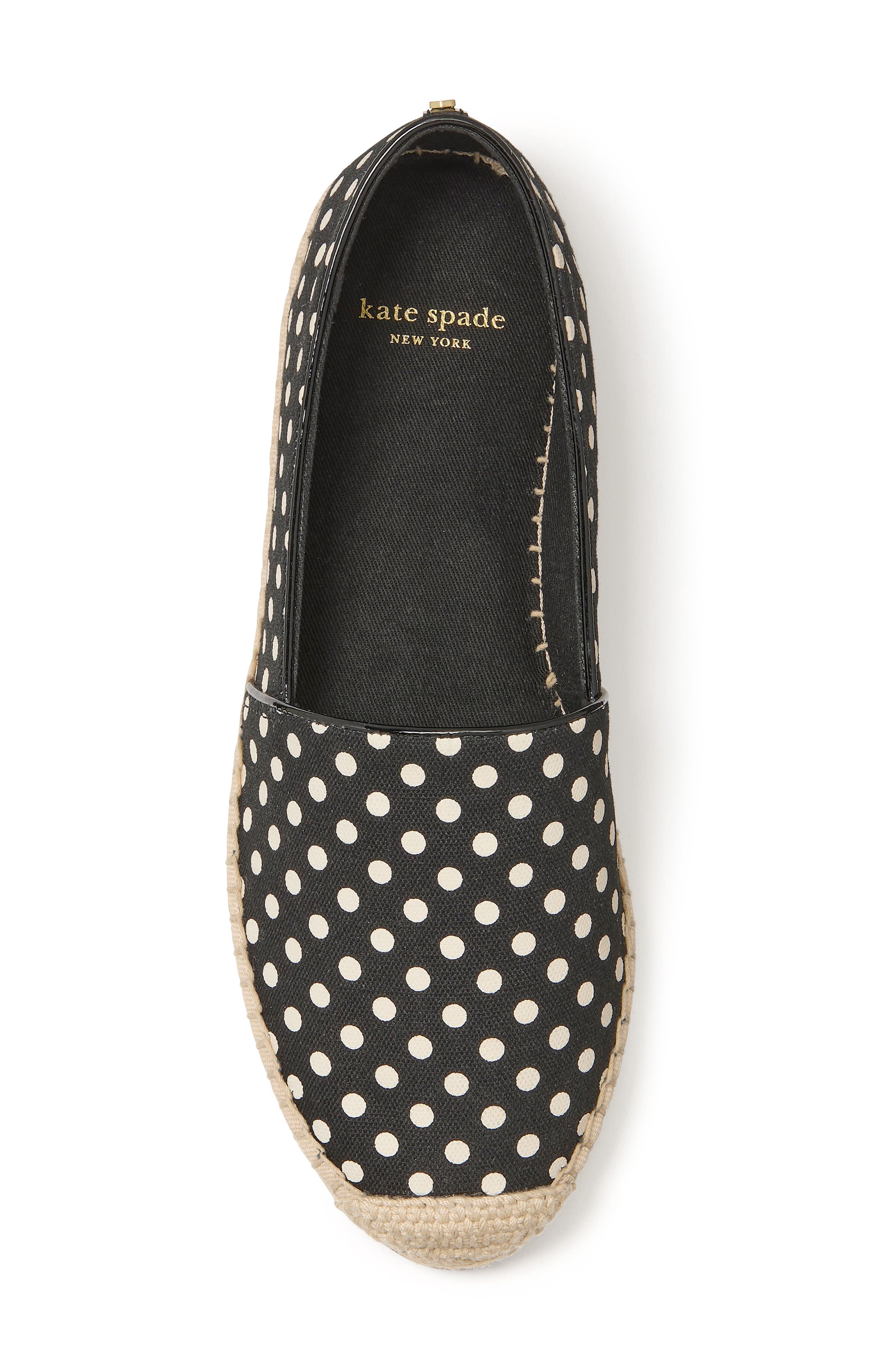 Kate Spade New York ellis breezy dot canvas espadrille, Alternate, color, 
