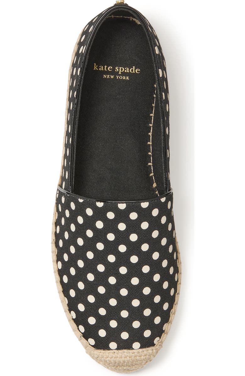 Kate Spade New York ellis breezy dot canvas espadrille, Alternate, color,