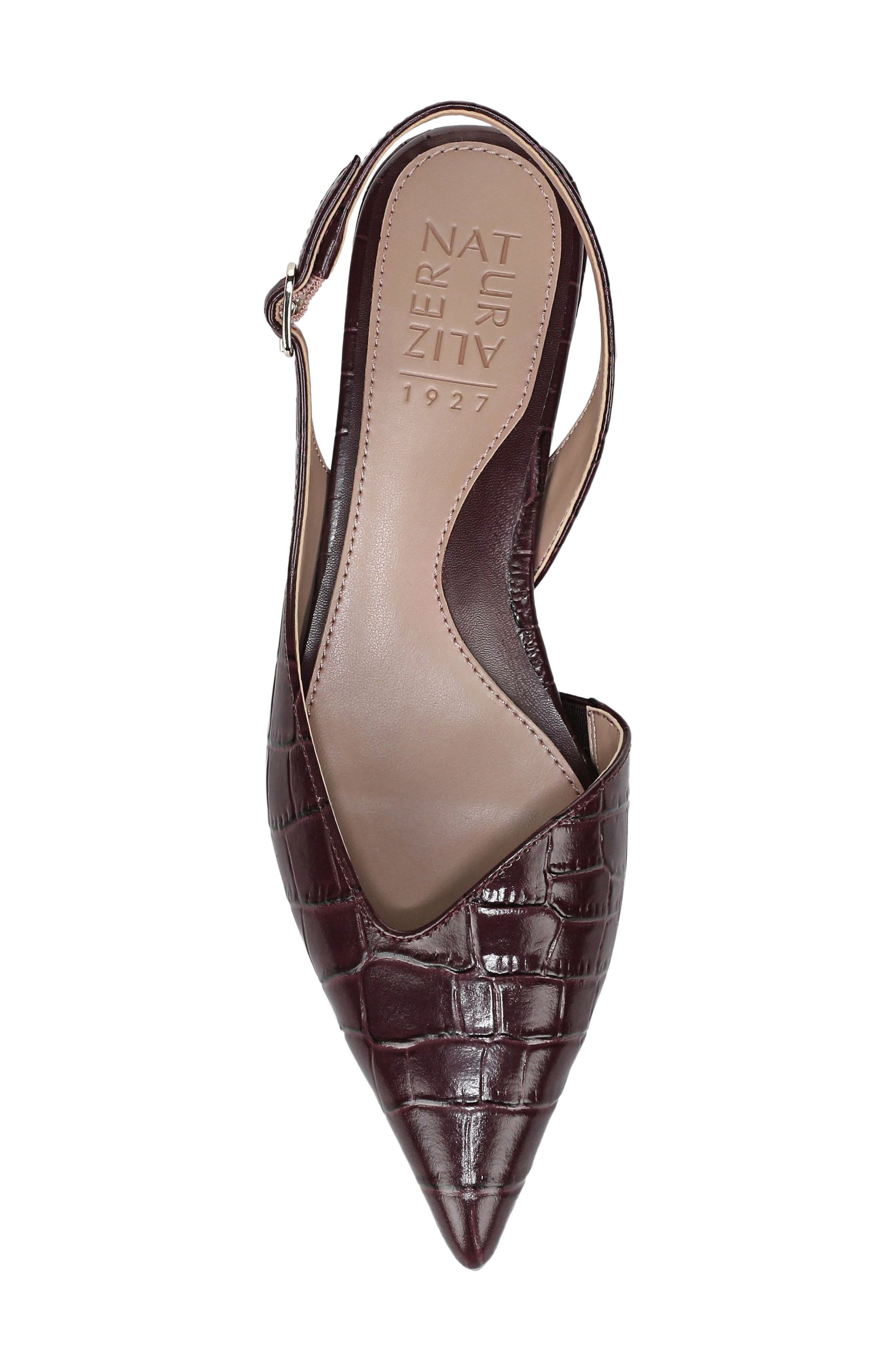 Rhett Leather Pointed Toe Slingback Pump, Alternate, color, SMOKY SANGRIA LEATHE